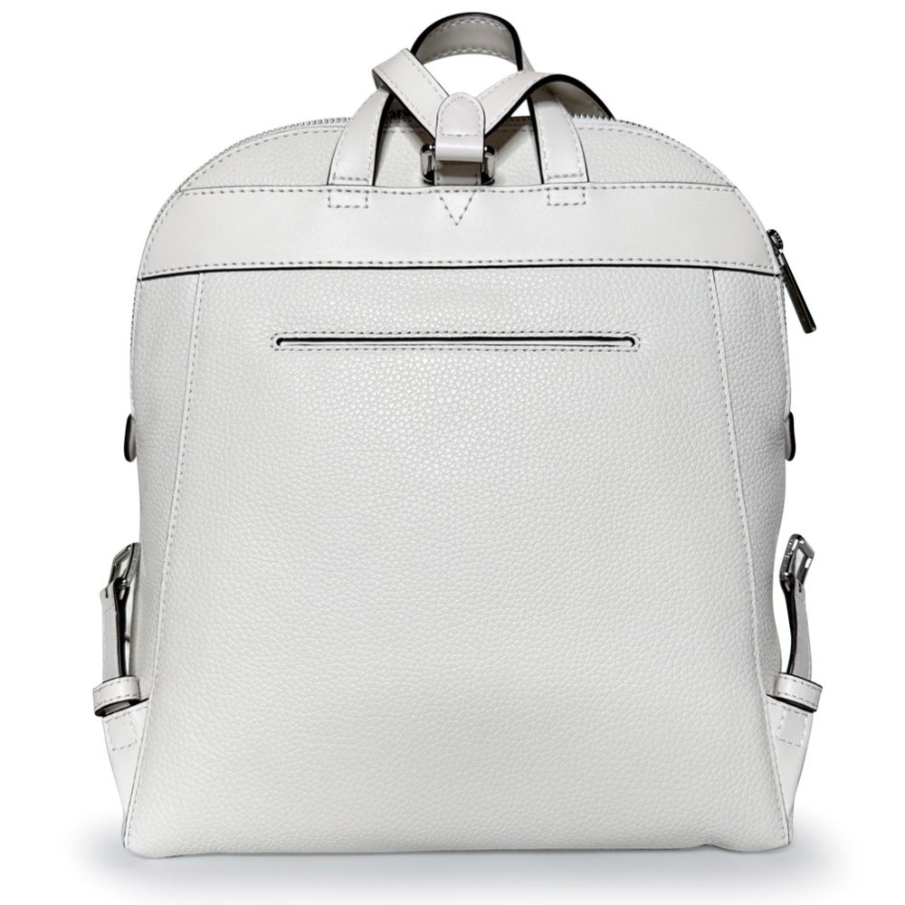 Michael Kors Rhea Zip Medium Slim Backpack - Optic White - Picture 2 of 5